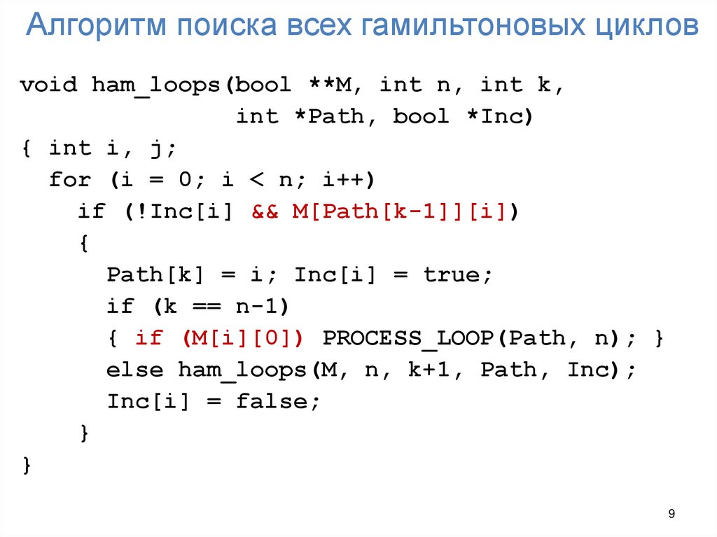 Алгоритм поиска всех гамильтоновых циклов