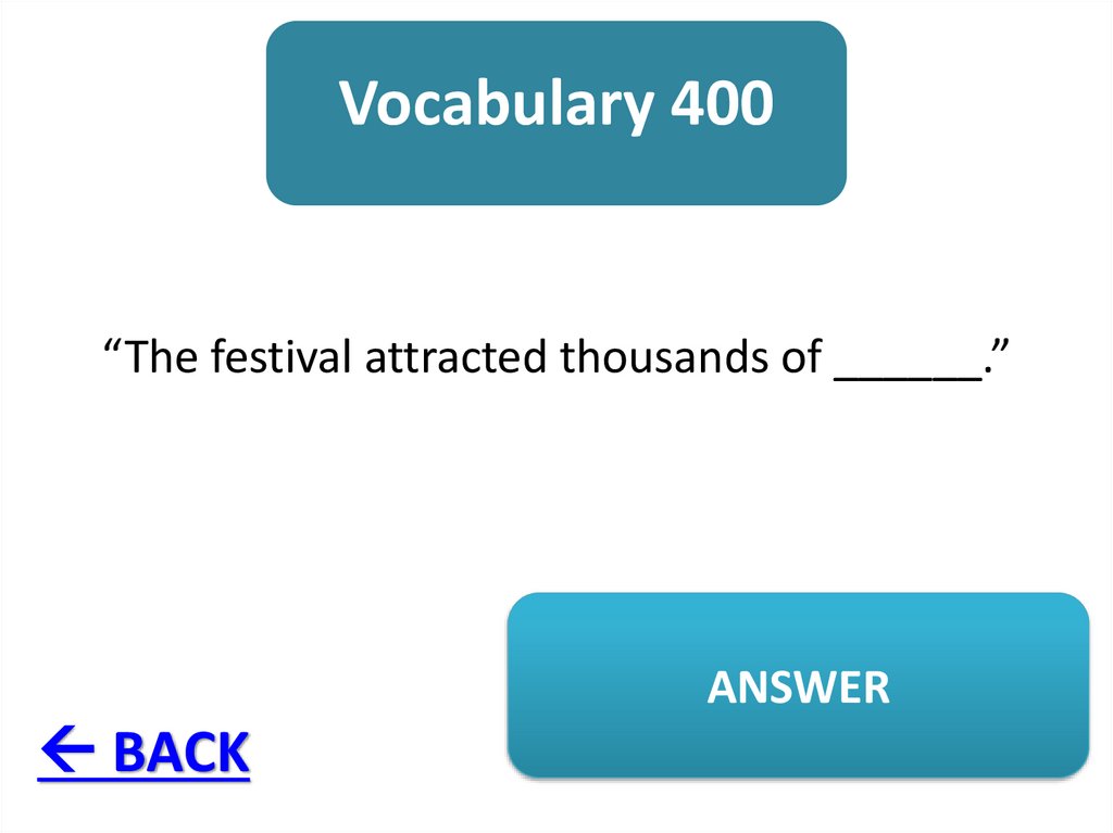 Vocabulary 400