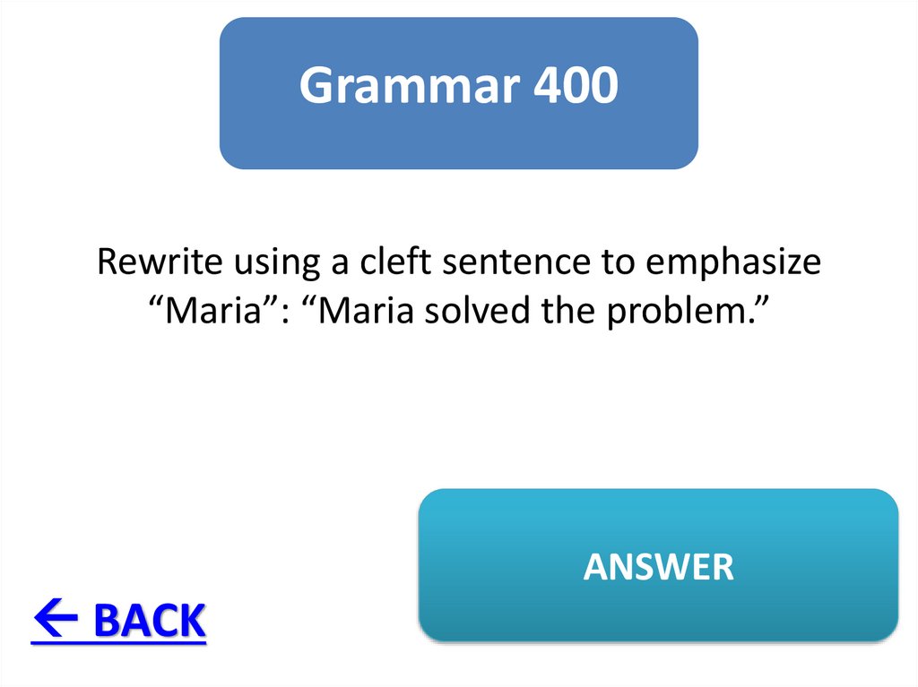 Grammar 400