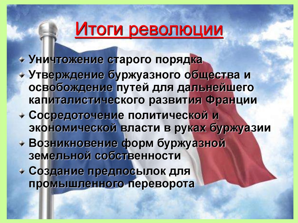 Итоги революции
