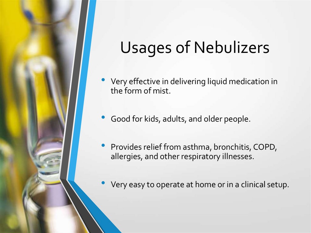 Usages of Nebulizers
