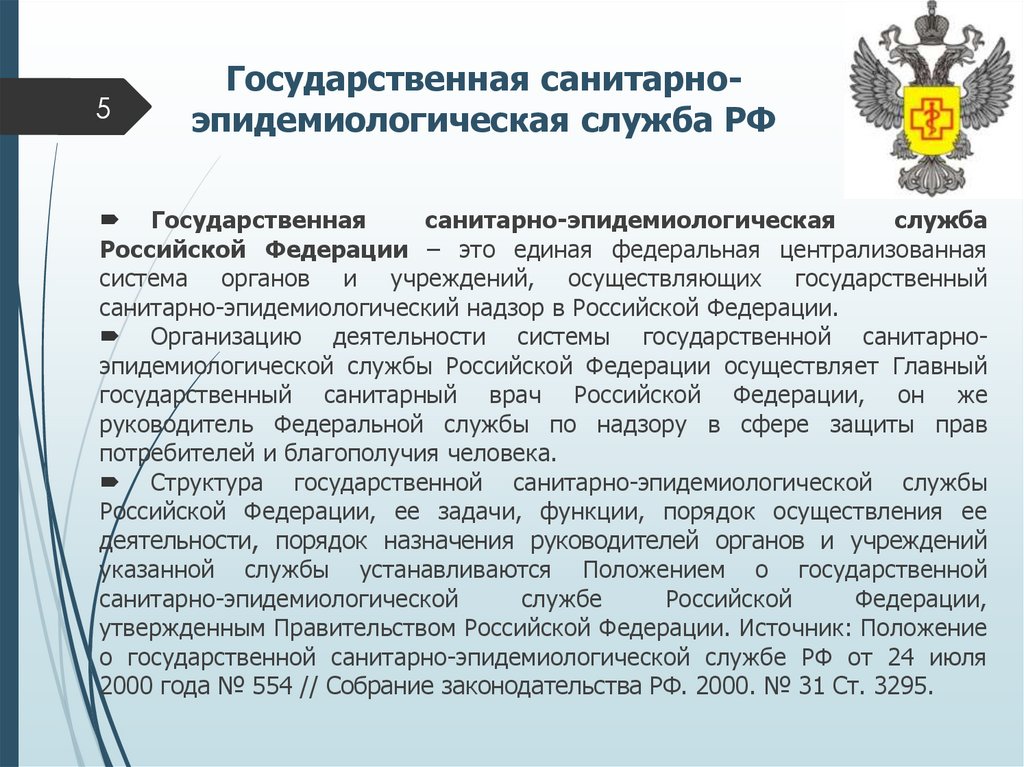 Государственная санитарно-эпидемиологическая служба РФ