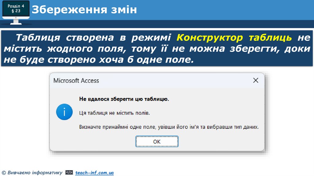 Збереження змін