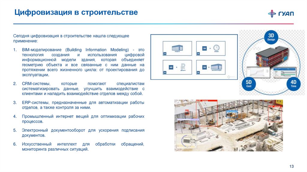 Цифровизация в строительстве