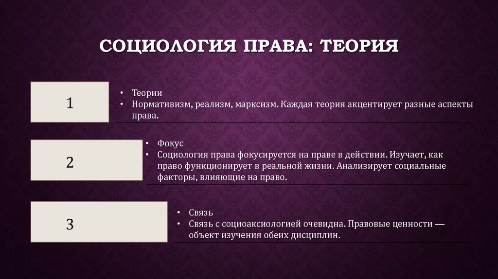 Социология права: теория