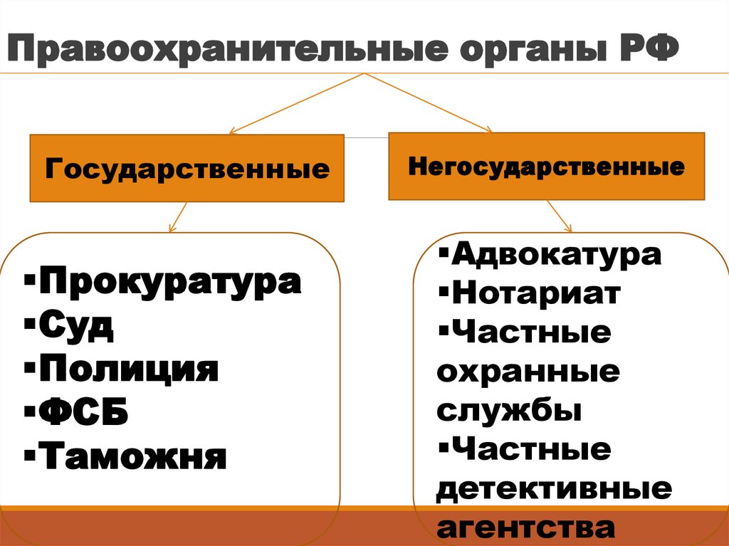 Правоохранительные органы РФ