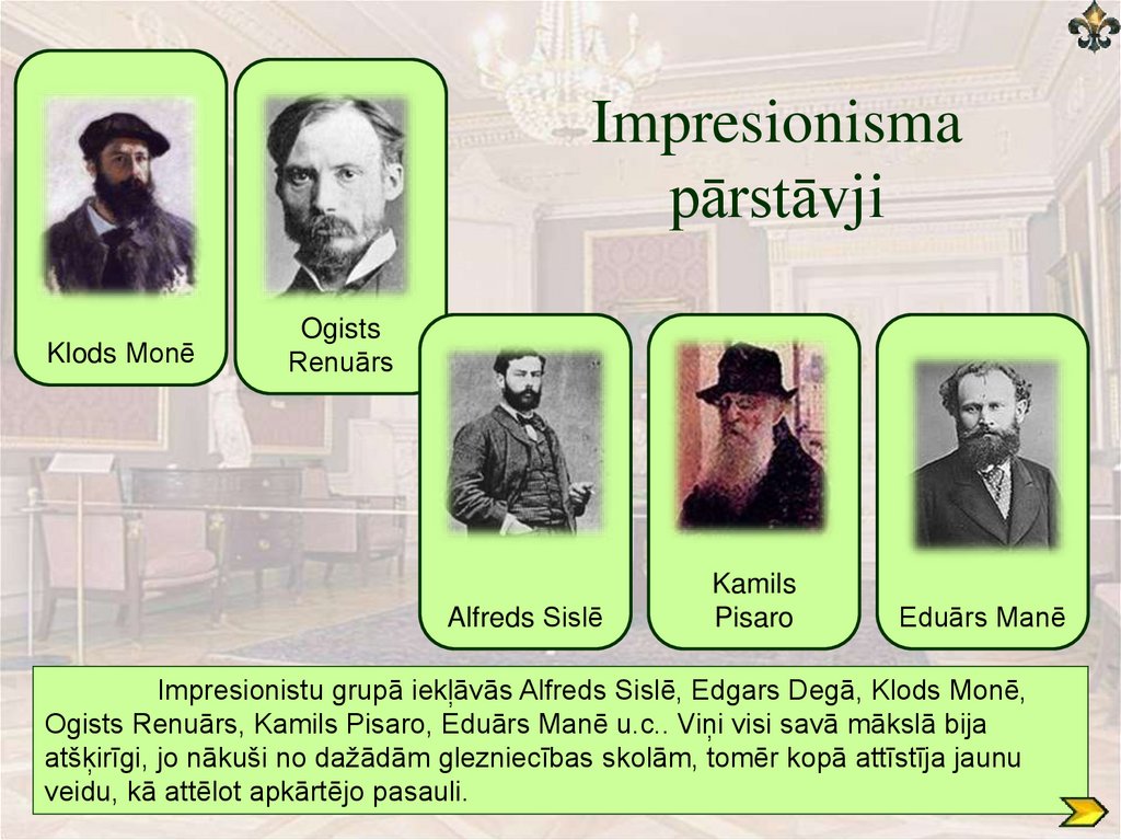 Impresionisma pārstāvji