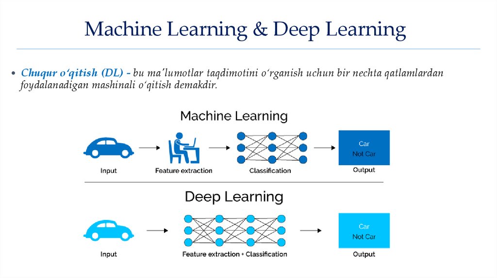 Machine Learning & Deep Learning