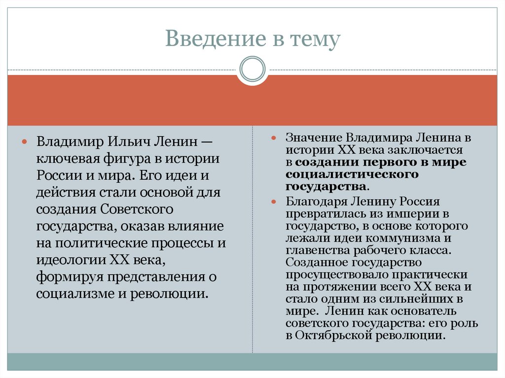 Введение в тему