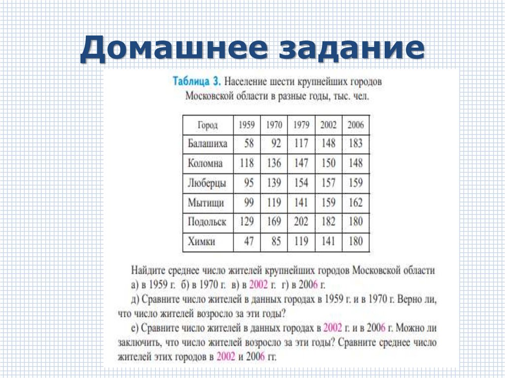 Домашнее задание