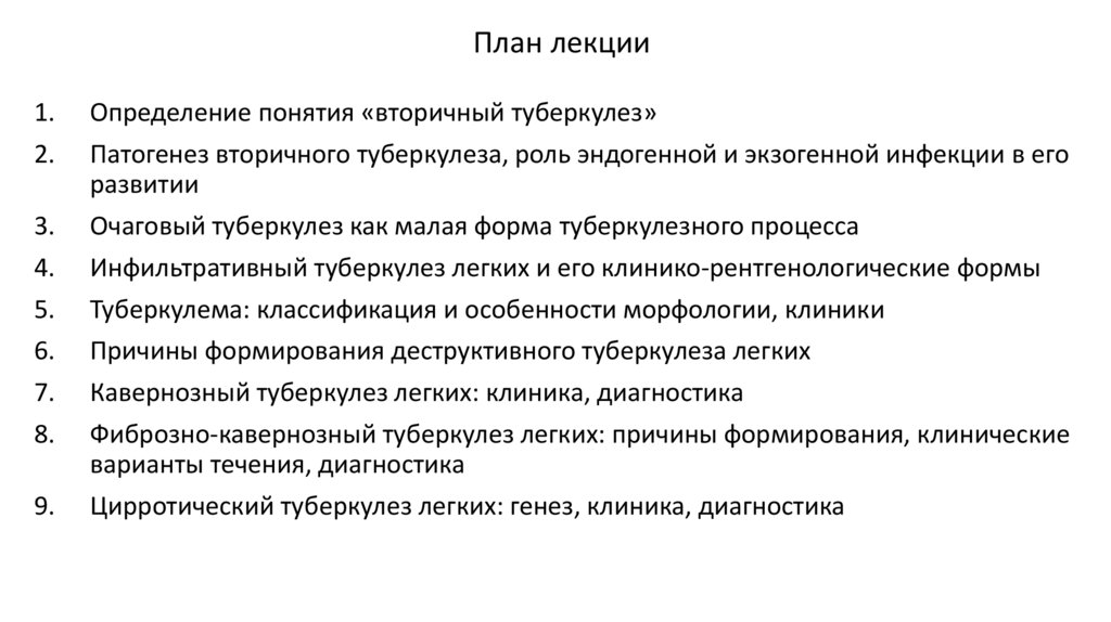 План лекции