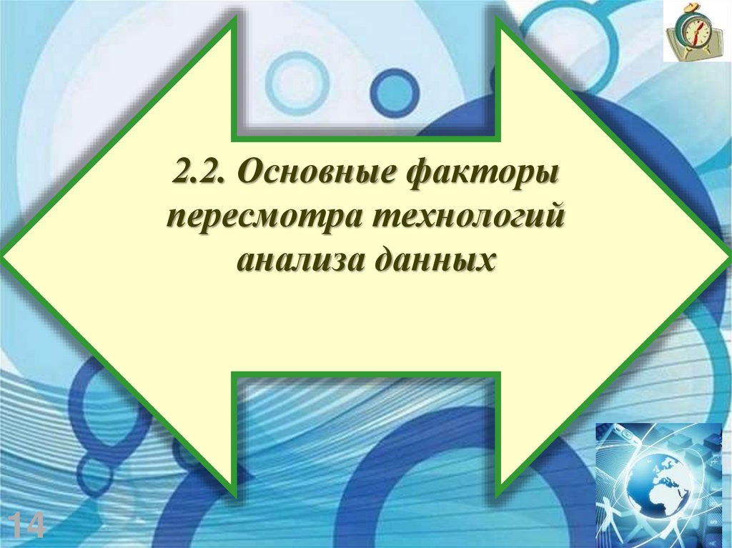 2.2. Основные факторы пересмотра технологий анализа данных