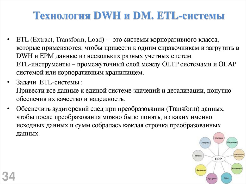 Технология DWH и DM. ETL-системы