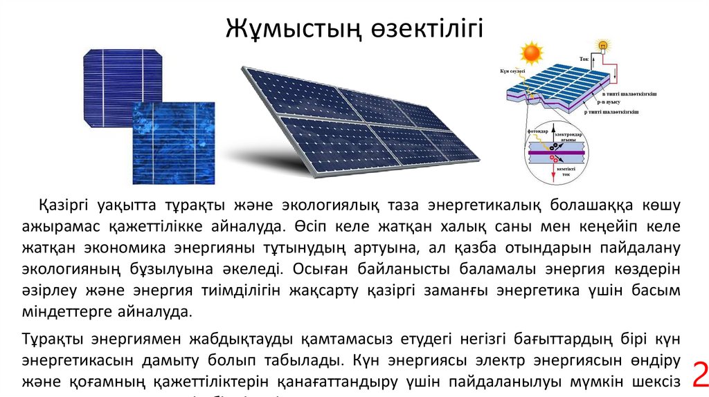 Жұмыстың өзектілігі