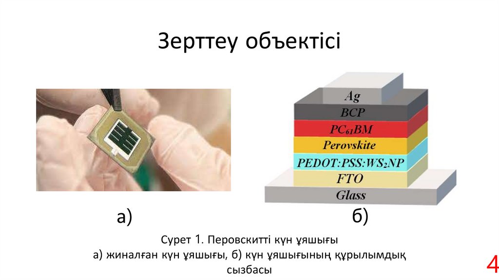 Зерттеу объектісі