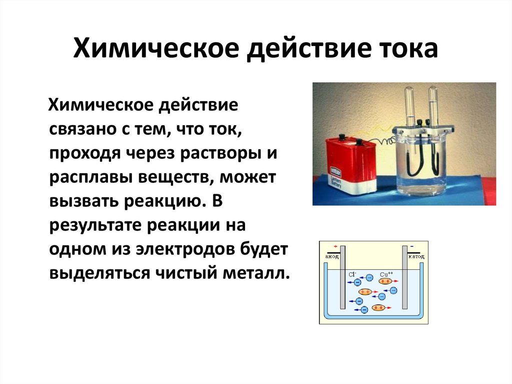 Химическое действие тока
