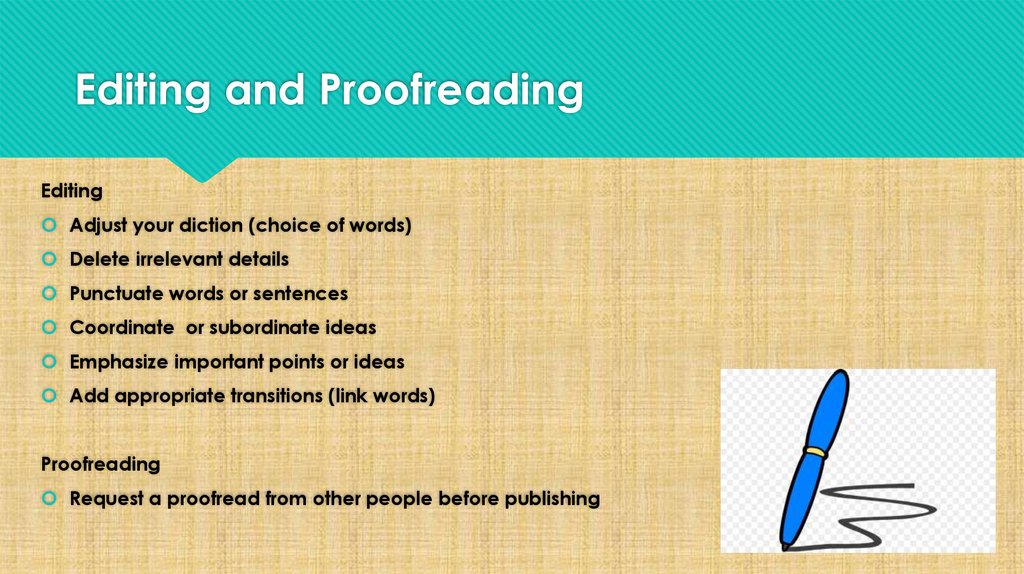 Editing and Proofreading