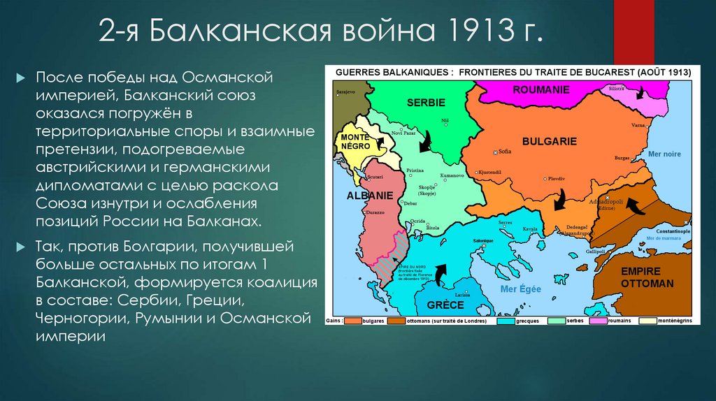 2-я Балканская война 1913 г.