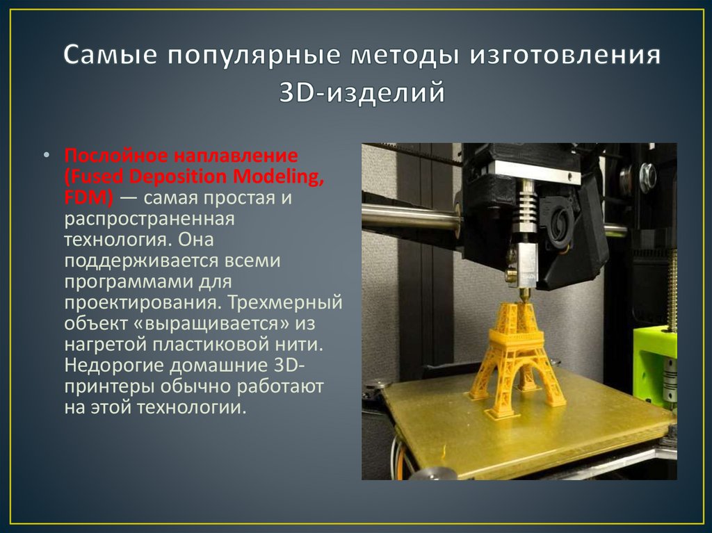 Самые популярные методы изготовления 3D-изделий