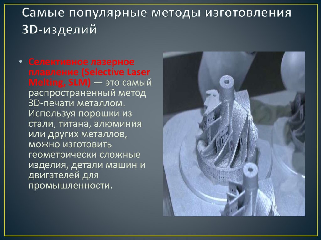 Самые популярные методы изготовления 3D-изделий