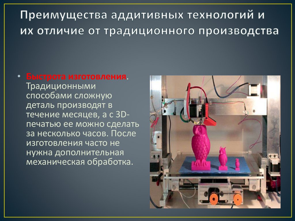 Преимущества аддитивных технологий и их отличие от традиционного производства