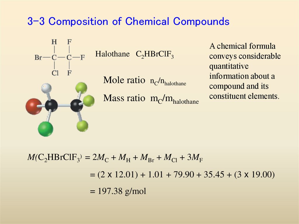 3-3 Composition of Chemical Compounds