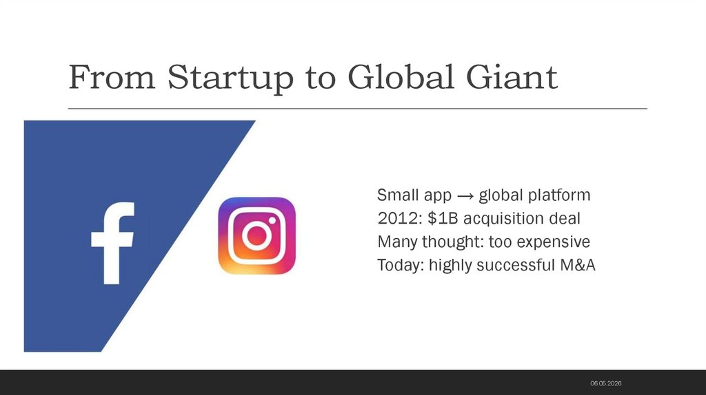 From Startup to Global Giant