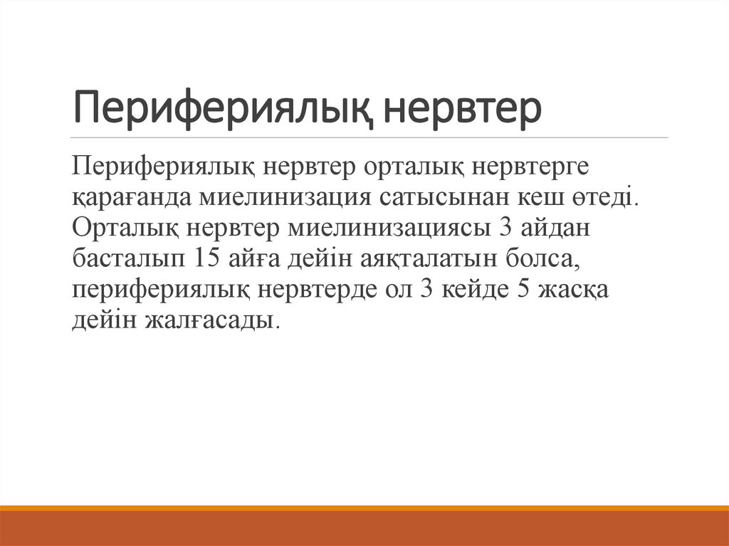 Перифериялық нервтер