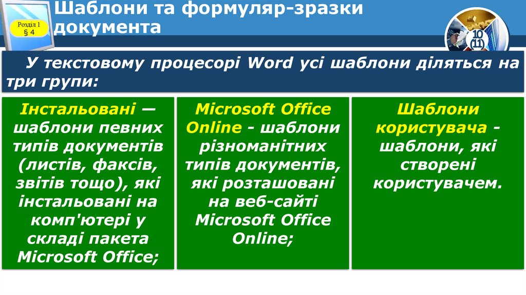 Шаблони та формуляр-зразки документа