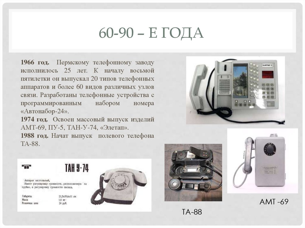60-90 – Е ГОДА