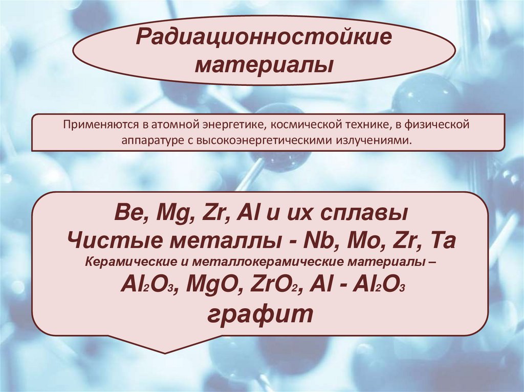 Радиационностойкие материалы