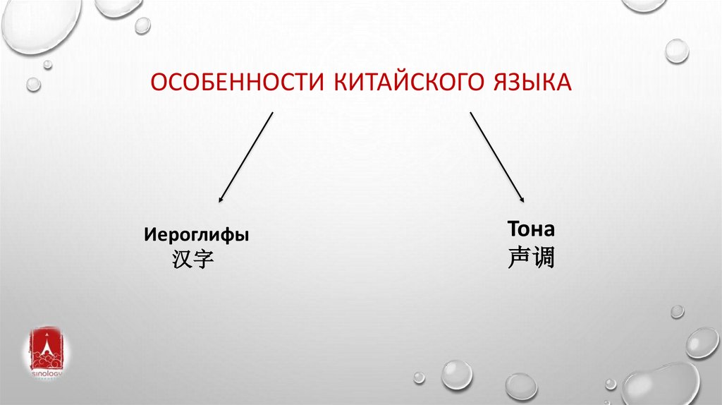 Особенности китайского языка