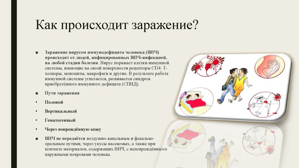 Как происходит заражение?