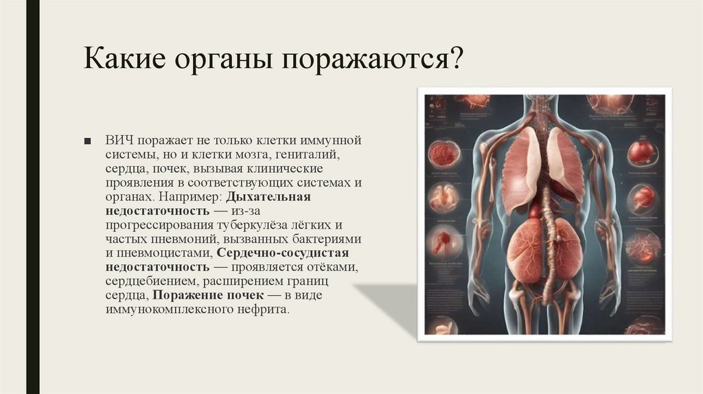 Какие органы поражаются?