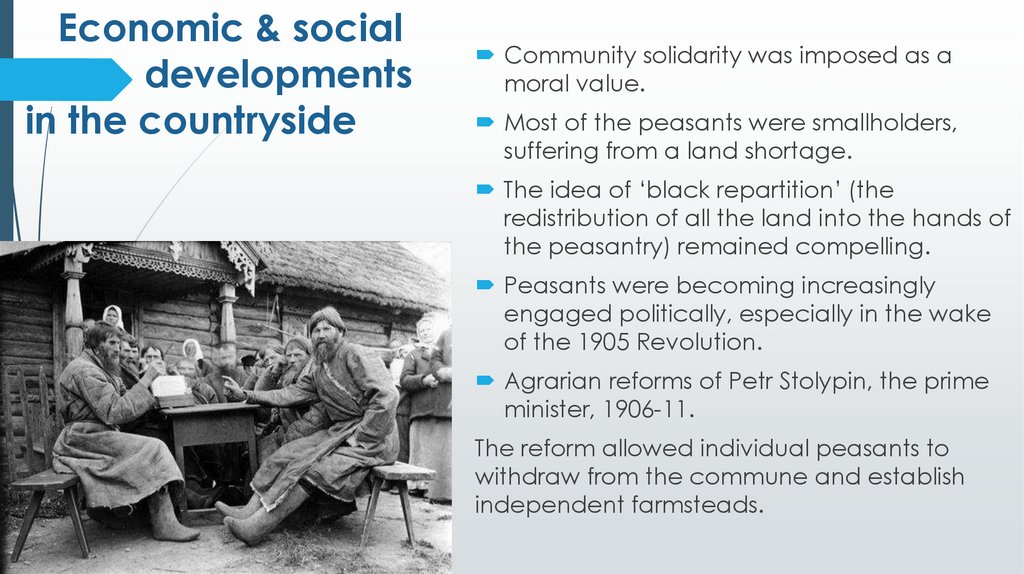 Economic & social developments in the countryside