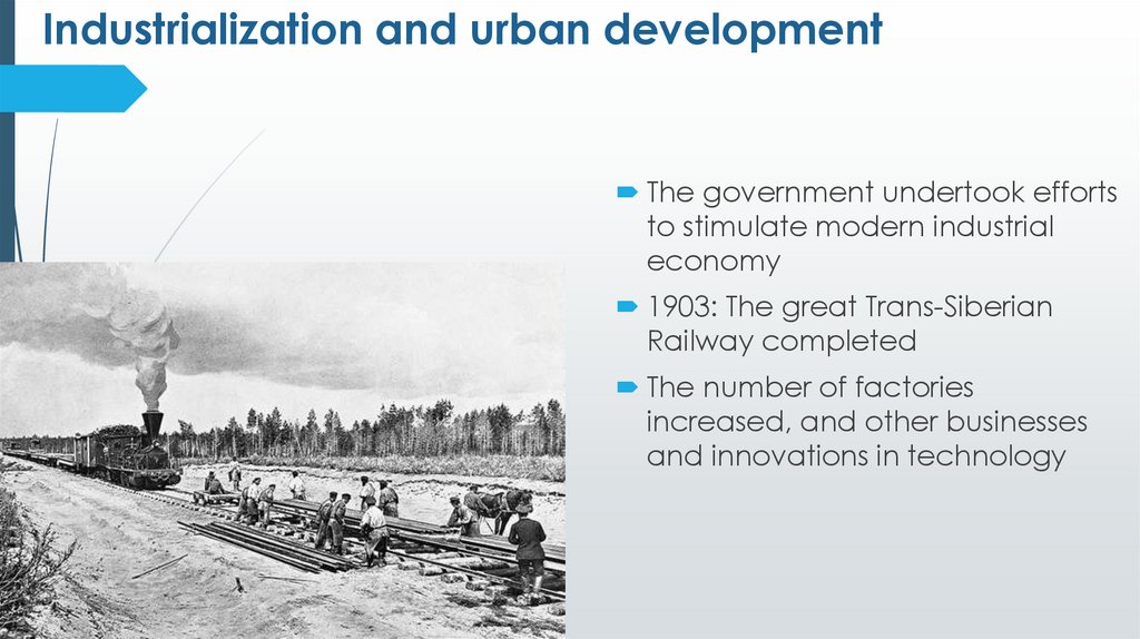 Industrialization and urban development