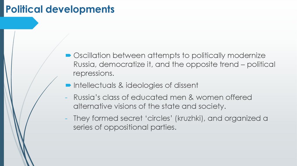 Political developments