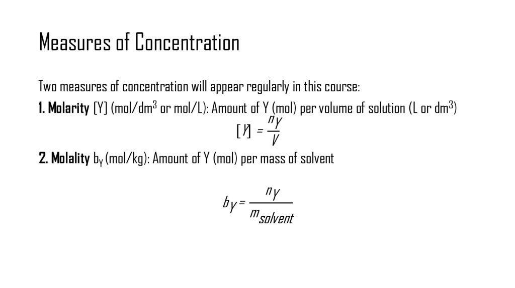 Measures of Concentration