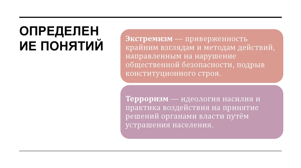 Определение понятий