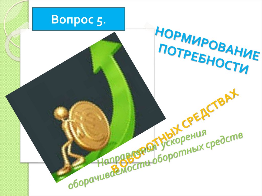 НОРМИРОВАНИЕ ПОТРЕБНОСТИ