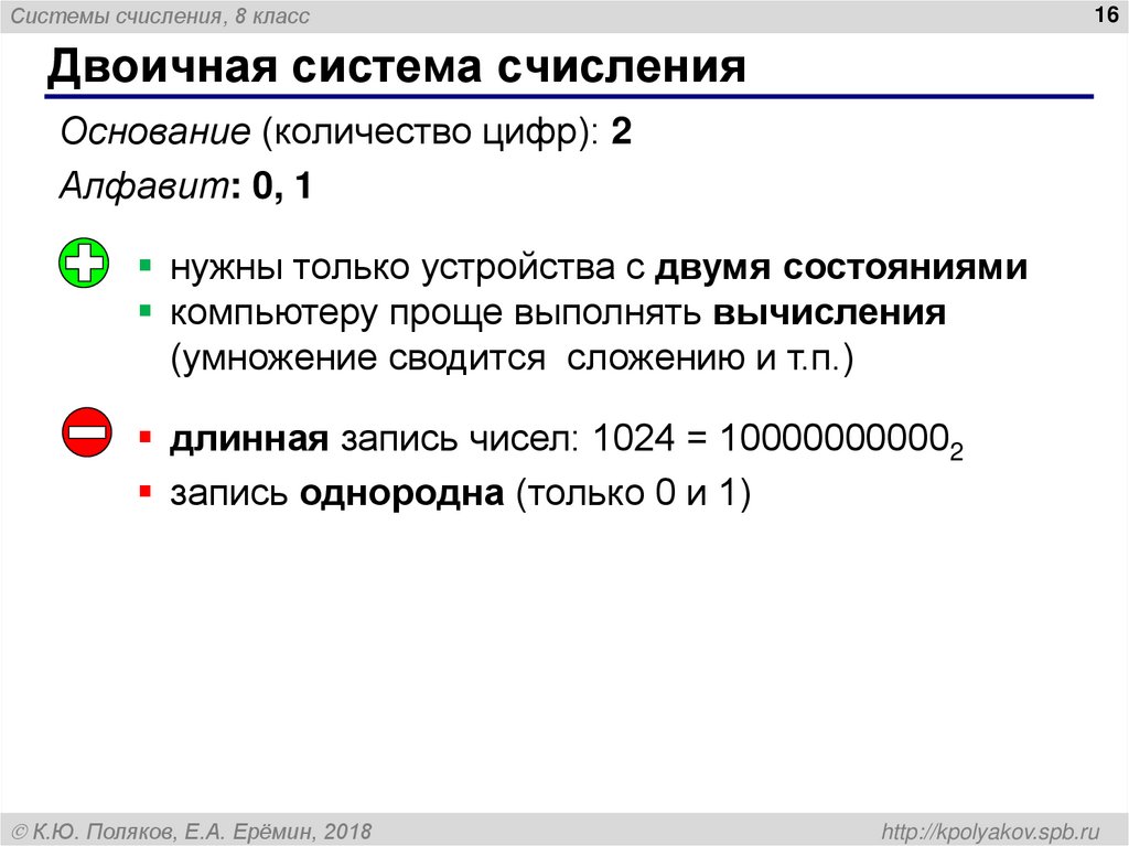 Двоичная система счисления