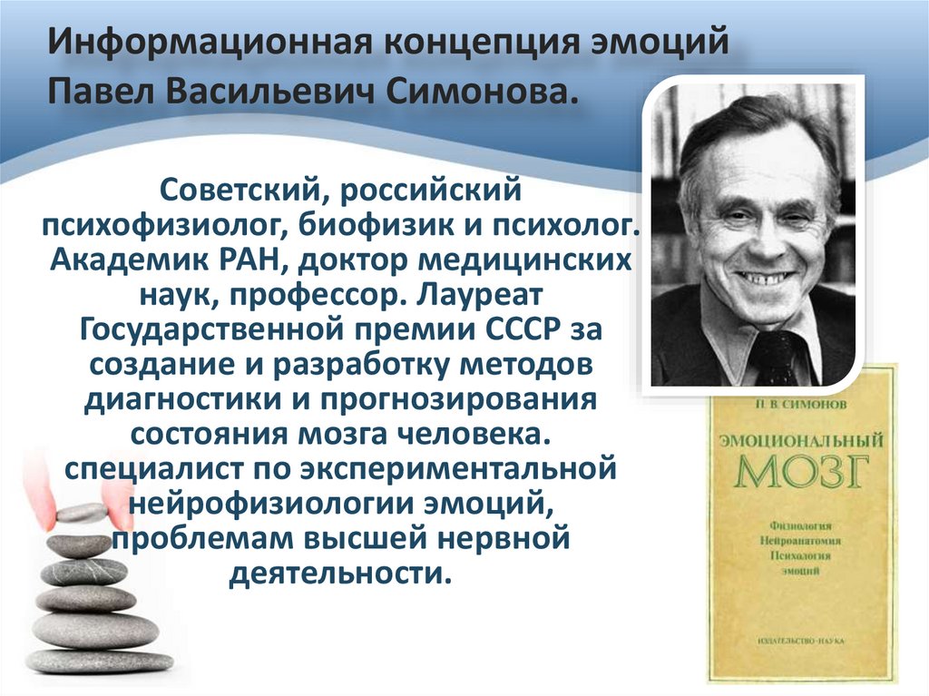 Информационная концепция эмоций Павел Васильевич Симонова.