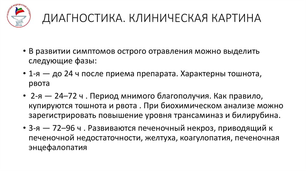 ДИАГНОСТИКА. КЛИНИЧЕСКАЯ КАРТИНА