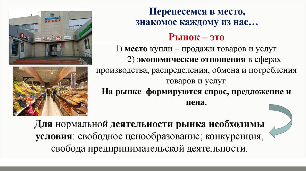 Перенесемся в место, знакомое каждому из нас…