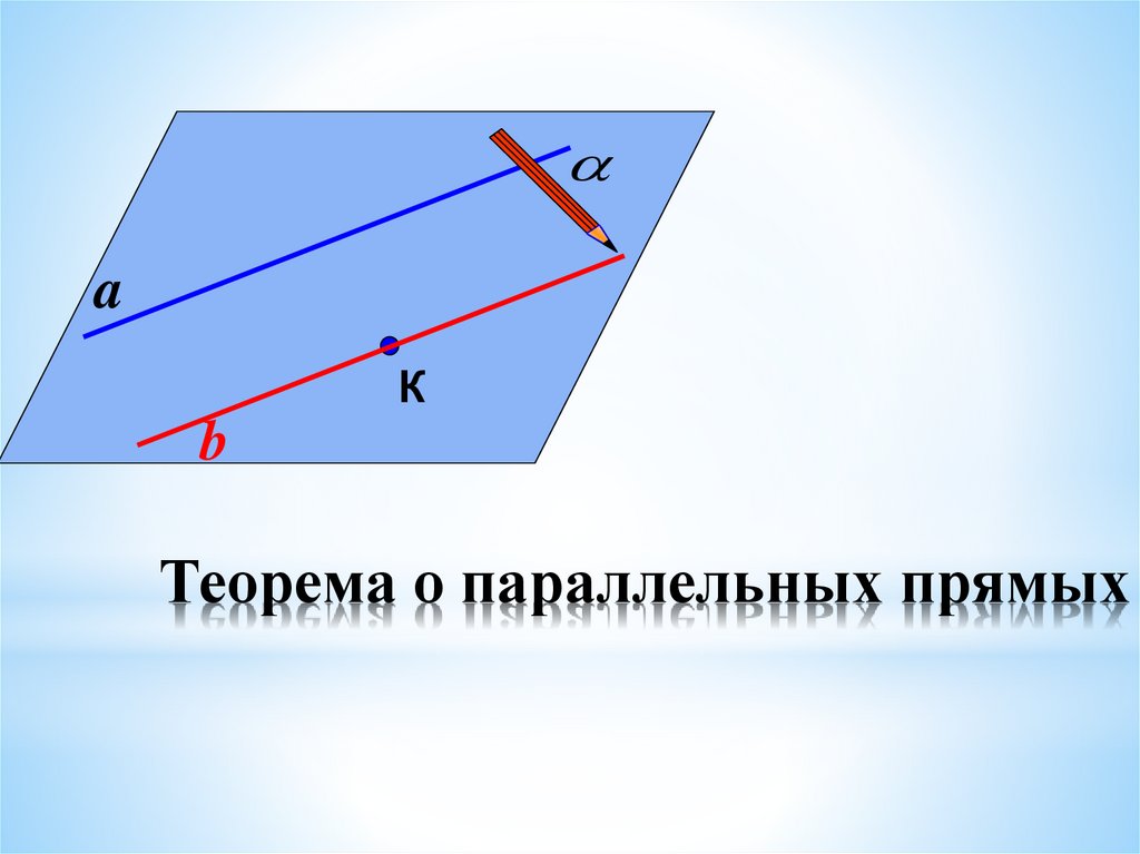 Теорема о параллельных прямых