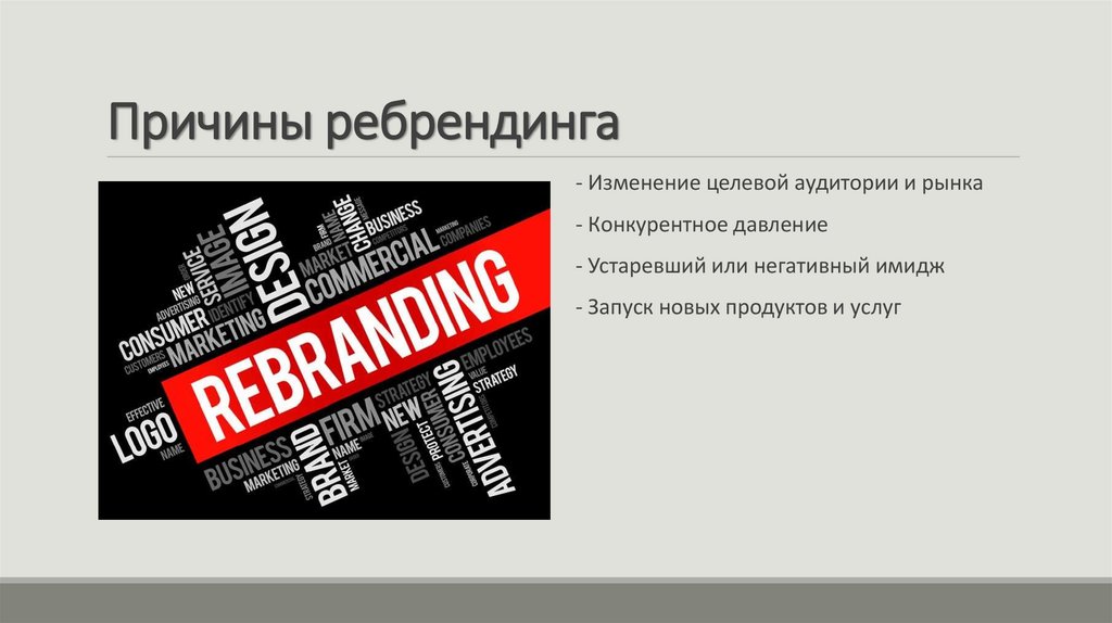 Причины ребрендинга