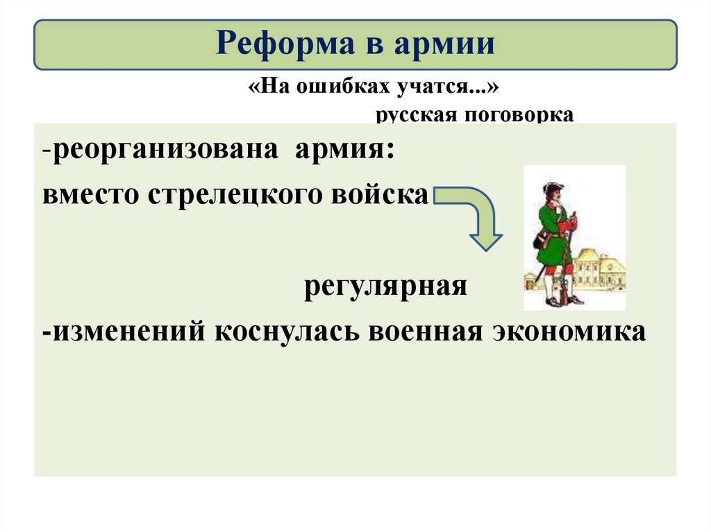 «На ошибках учатся...» русская поговорка