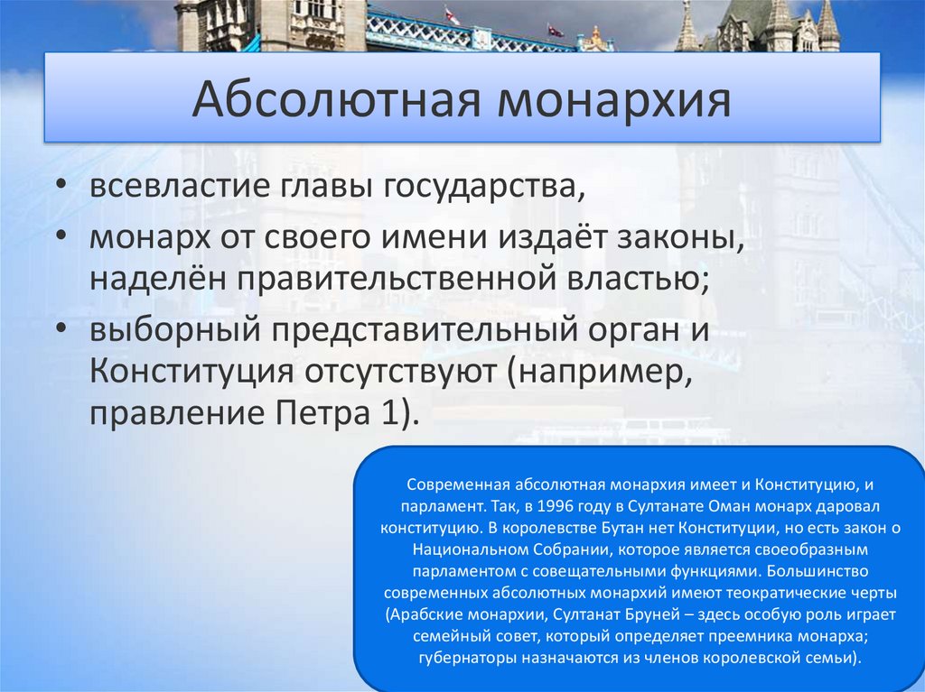 Абсолютная монархия