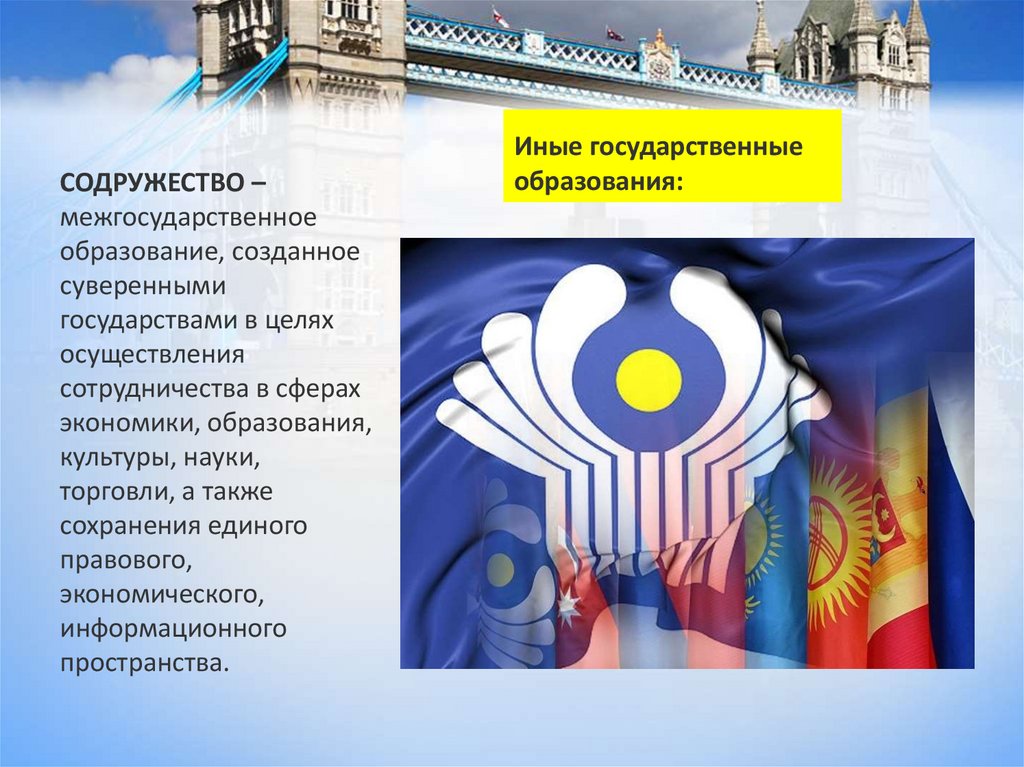 Иные государственные образования: