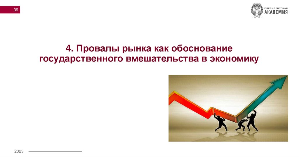 4. Провалы рынка как обоснование государственного вмешательства в экономику